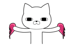 Out of the cat is always a straight face sticker #12937503