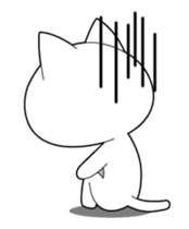 Out of the cat is always a straight face sticker #12937504