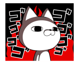 Out of the cat is always a straight face sticker #12937507