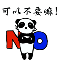 Panda preparing for an exam sticker #12938834