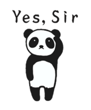 Panda preparing for an exam sticker #12938856