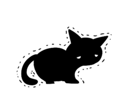 Shadow cat2 sticker #12939445