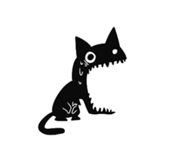 Shadow cat2 sticker #12939461