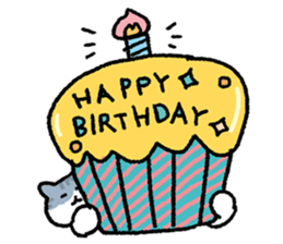 It is a sticker of cat type B{ 3 } sticker #12941327