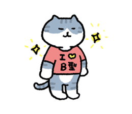 It is a sticker of cat type B{ 3 } sticker #12941361