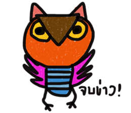 Owl Hook sticker #12941610