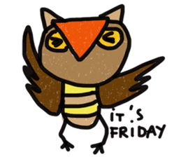 Owl Hook sticker #12941629