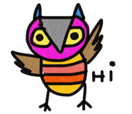 Owl Hook sticker #12941641