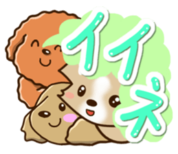 Three dogs Sticker sticker #12942653