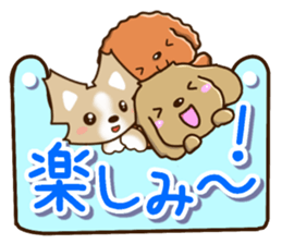 Three dogs Sticker sticker #12942655