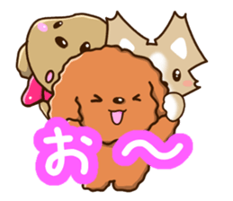 Three dogs Sticker sticker #12942661