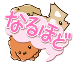 Three dogs Sticker sticker #12942664