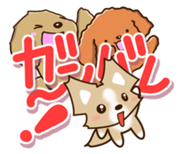 Three dogs Sticker sticker #12942665