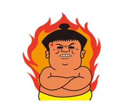 Japanese somo wrestler's sticer sticker #12942993