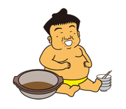Japanese somo wrestler's sticer sticker #12942995