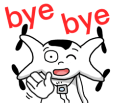 A white and control sticker #12943011