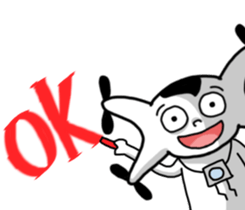 A white and control sticker #12943013