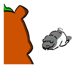 Gentle eyes of the polar bear sticker #12943159