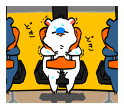 Gentle eyes of the polar bear sticker #12943160