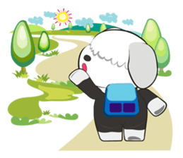 JULIE the old sheepdog sticker #12943195