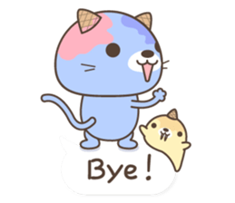 Ice cream Cat & Sea lion sticker #12943436