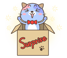 Ice cream Cat & Sea lion sticker #12943441