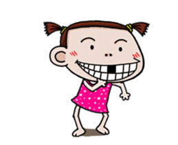 Champoo dancing gril sticker #12943460