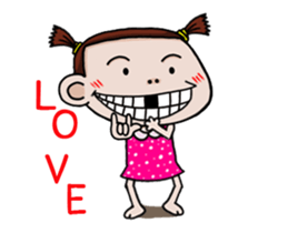 Champoo dancing gril sticker #12943462