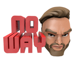 HIPSTER MAN Head2 sticker #12943735