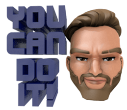 HIPSTER MAN Head2 sticker #12943736