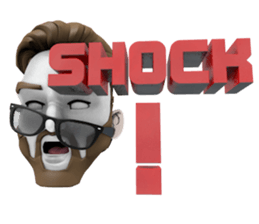 HIPSTER MAN Head2 sticker #12943760