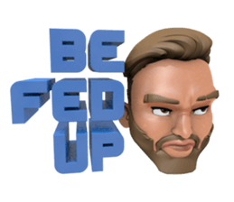 HIPSTER MAN Head2 sticker #12943769