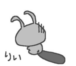 Li cute rabbit stickers! sticker #12943867