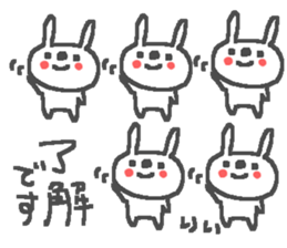 Li cute rabbit stickers! sticker #12943872