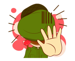 Police/Soldier lady thailand v.Eng/Isan sticker #12944896