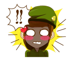 Police/Soldier lady thailand v.Eng/Isan sticker #12944899