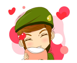 Police/Soldier lady thailand v.Eng/Isan sticker #12944907