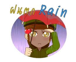 Police/Soldier lady thailand v.Eng/Isan sticker #12944914