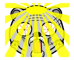 gangster bear-Adi 3 super cute so bossy~ sticker #12945431