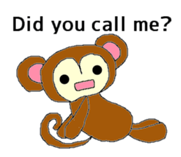 monkey banana 1 sticker #12945554