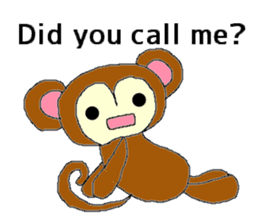 monkey banana 1 sticker #12945554