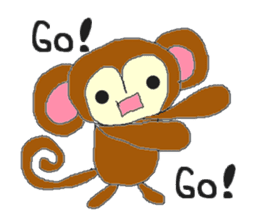 monkey banana 1 sticker #12945558