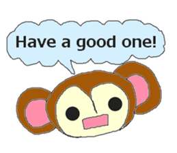 monkey banana 1 sticker #12945561