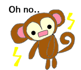 monkey banana 1 sticker #12945573