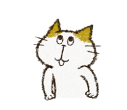 Cute cat 'Cyanpachi'. no.5 sticker #12945685