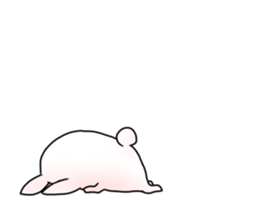 Feeble rabbit to move sticker #12945783