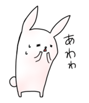 Feeble rabbit to move sticker #12945791