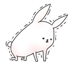 Feeble rabbit to move sticker #12945798