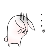 Feeble rabbit to move sticker #12945800