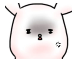 Feeble rabbit to move sticker #12945801